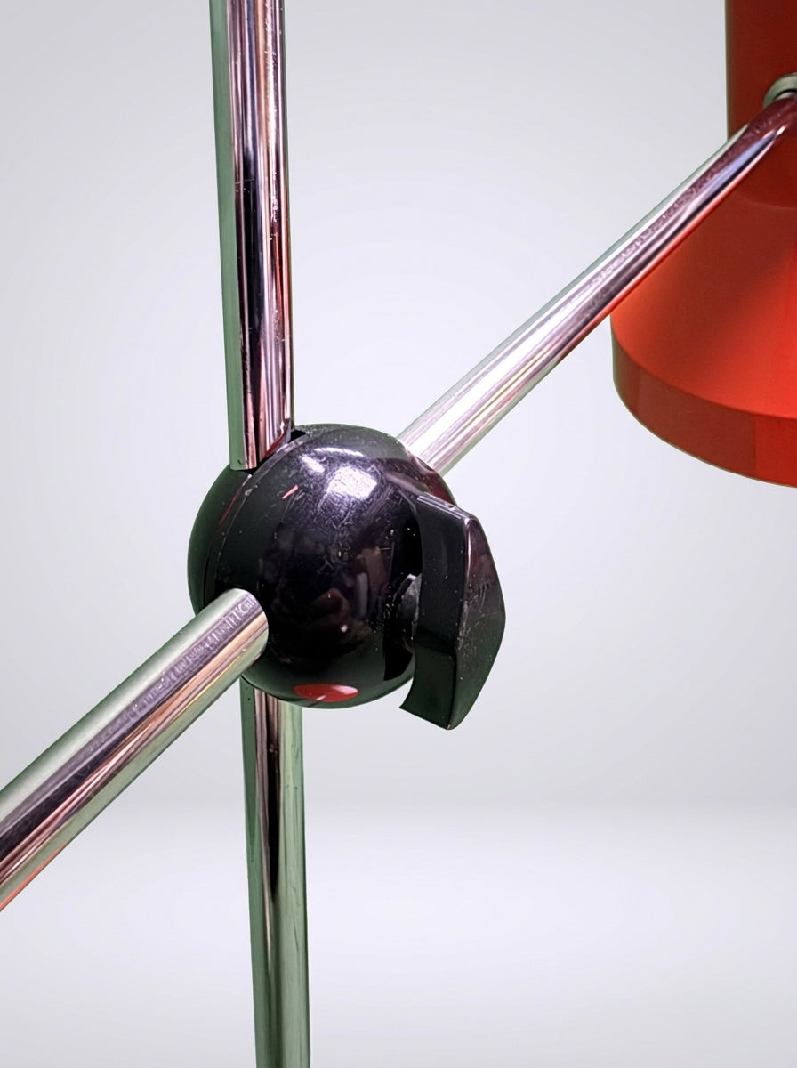 1970s German Retro Orange Table Lamp