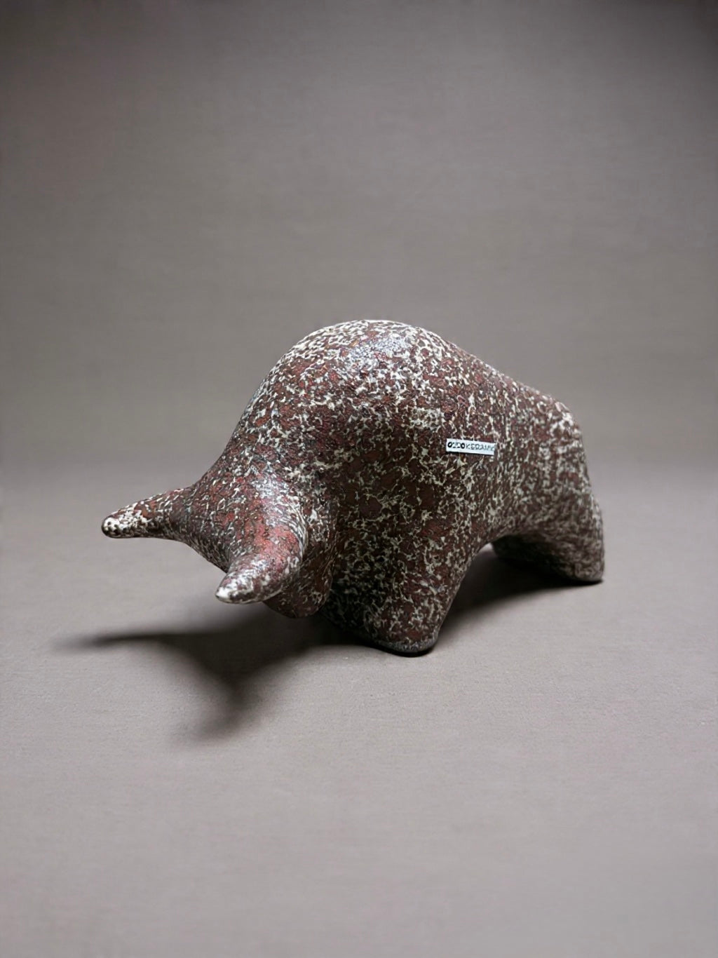 Otto Keramik Classic Ceramic Bull West German Pottery Fat Lava