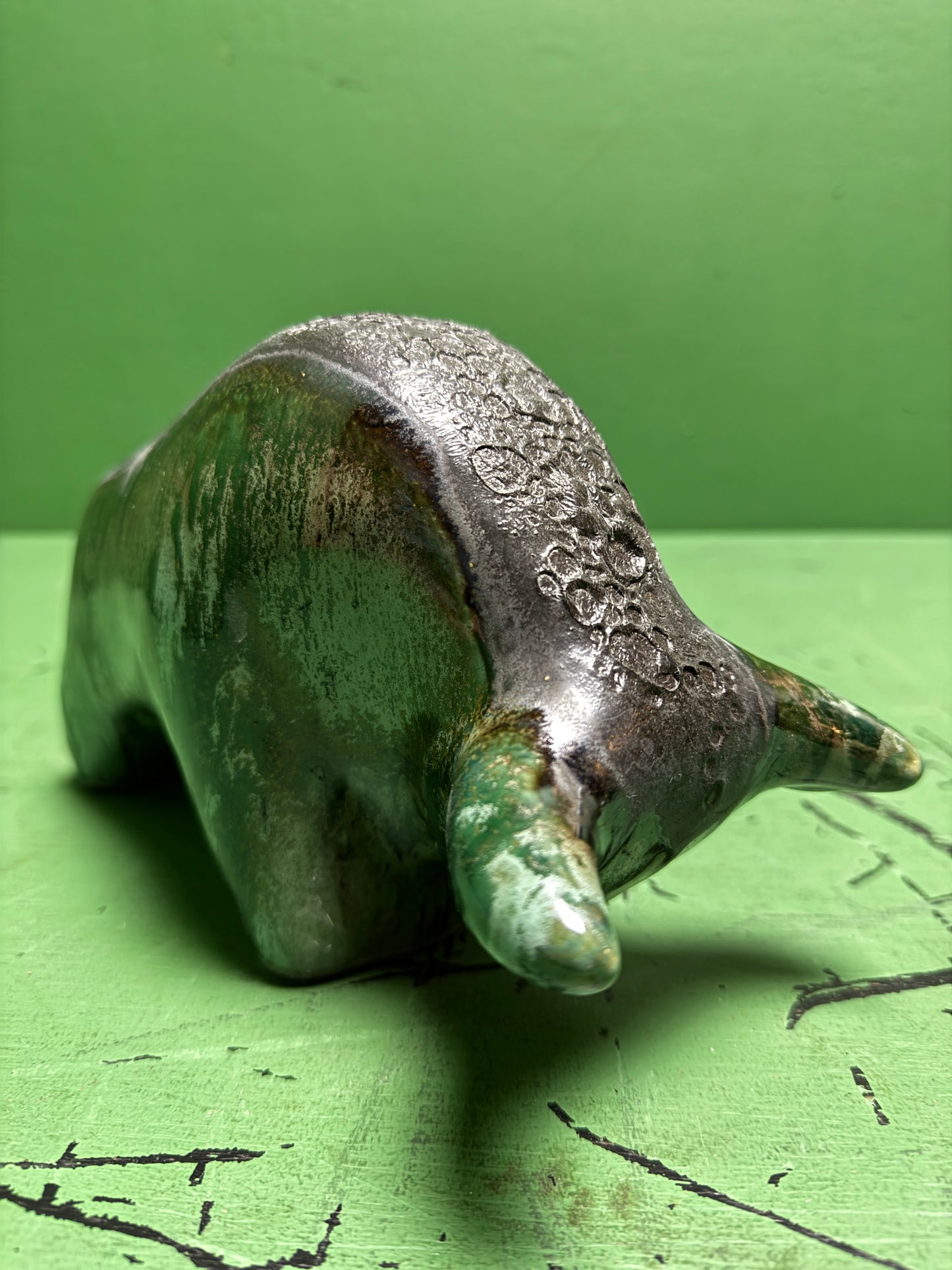 Otto Keramik Classic Ceramic Bull West German Pottery Fat Lava