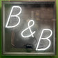 Large ‘ B&B ‘ Bed & Breakfast Neon Sign Circa 1980s