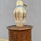 1950s Octaginal Hand Carved Walnut Turkish Table.
