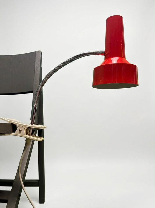 1970s Bright Orange Clamp Lamps Germany