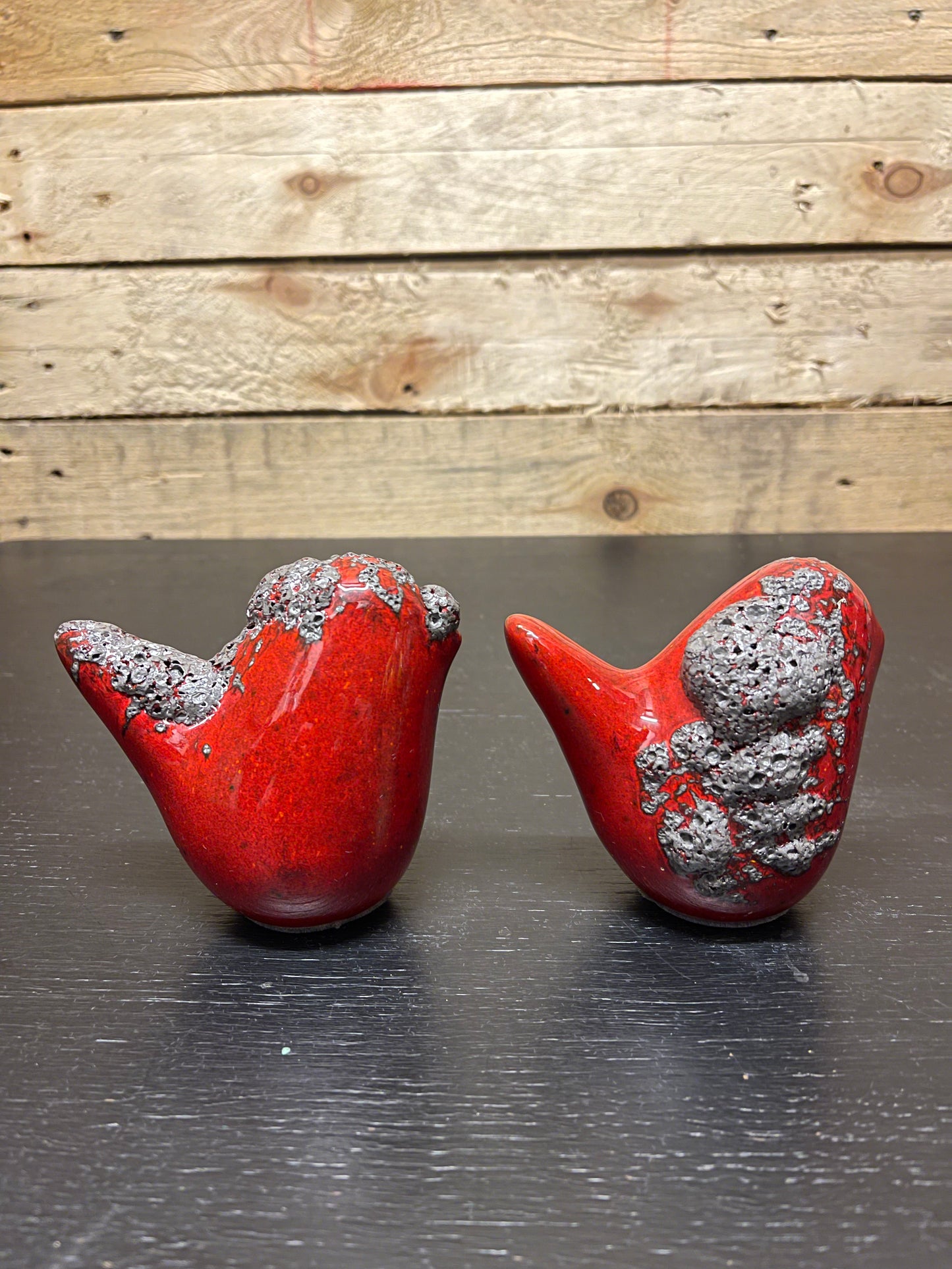 Otto Keramik Ceramic Birds West German Pottery Fat Lava