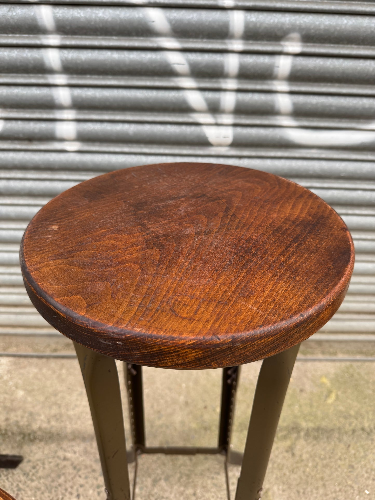 1940s London Made Sankey-Sheldon Factory Stools