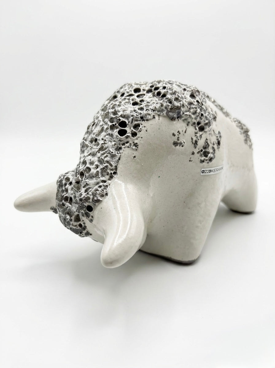 Otto Keramik Classic Ceramic Bull West German Pottery Fat Lava