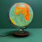 Vintage 1960s German Glass Globe Lamp By JRO Globus Munchen