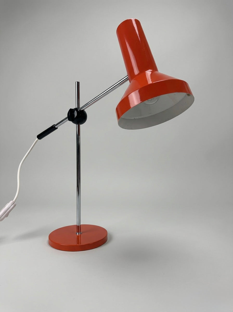 1970s German Retro Orange Table Lamp