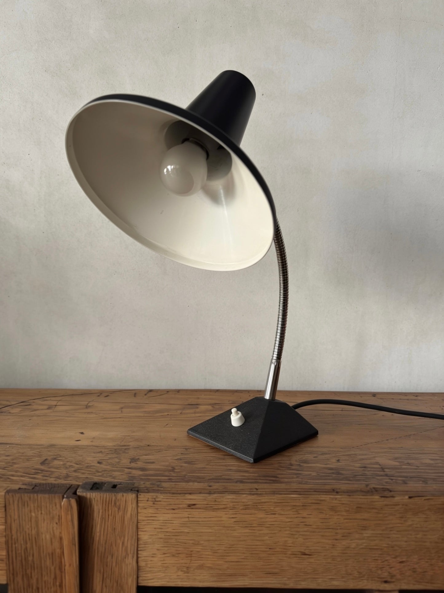 1970s German Retro Gooseneck Table Lamp