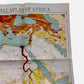 Philips Comparative Wall Atlas Of Africa Circa 1950s
