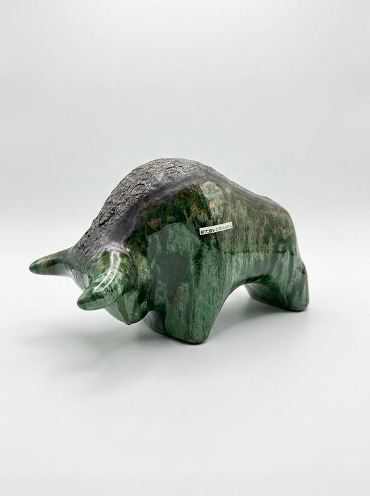 Otto Keramik Classic Ceramic Bull West German Pottery Fat Lava