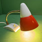 1970s German Retro Orange & White Table Lamp