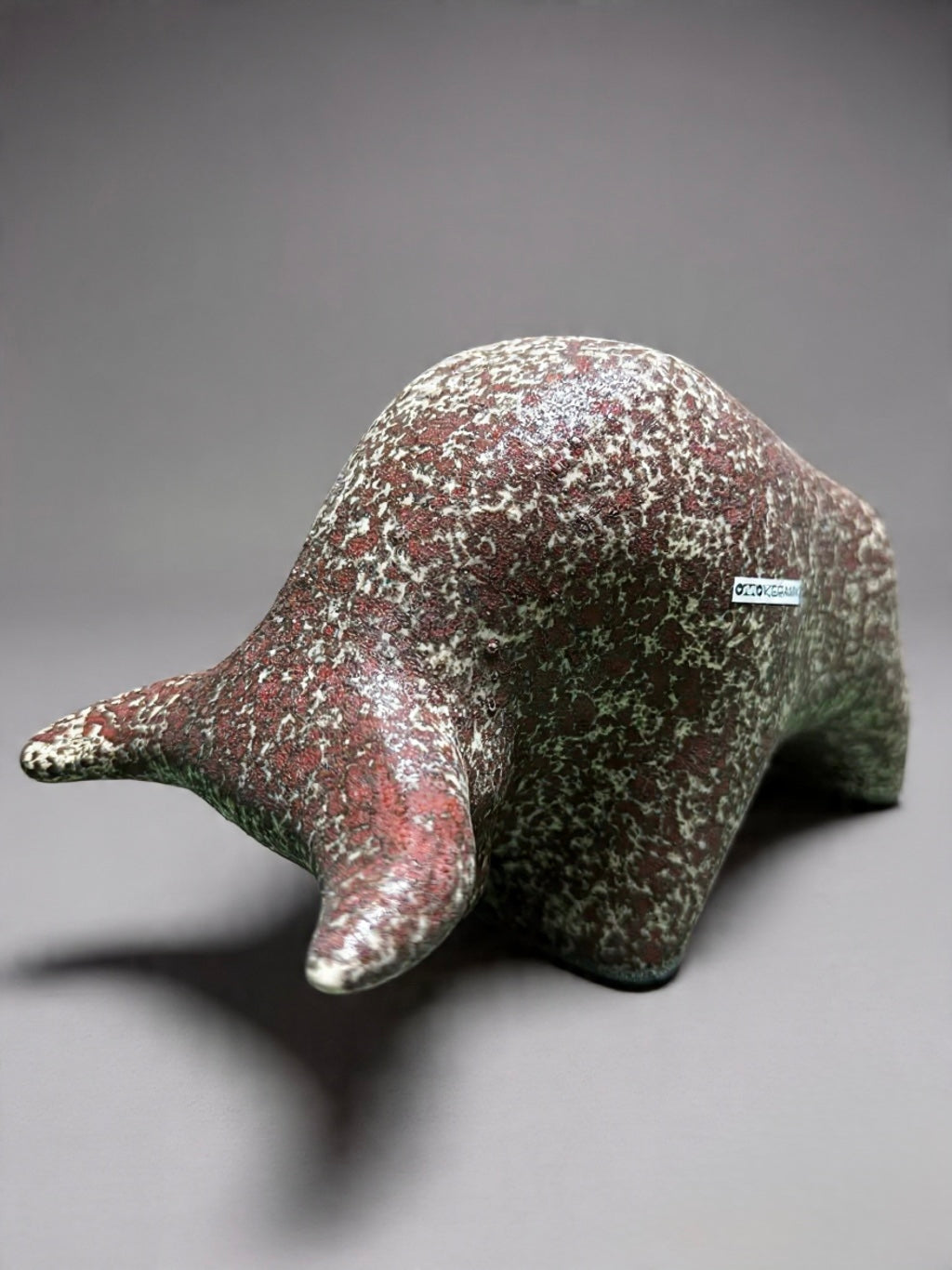 Otto Keramik Classic Ceramic Bull West German Pottery Fat Lava