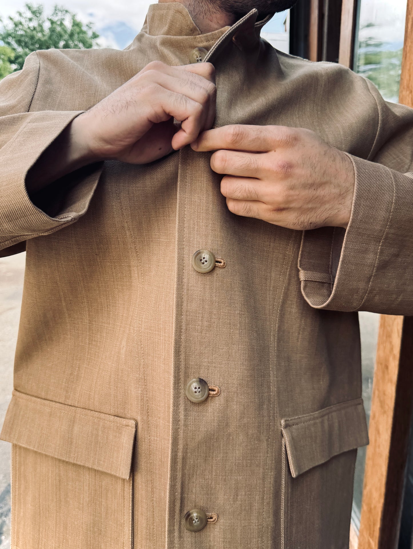 The 'Mintan' Made In London Classic Work Wear Thick Denim Over Shirt