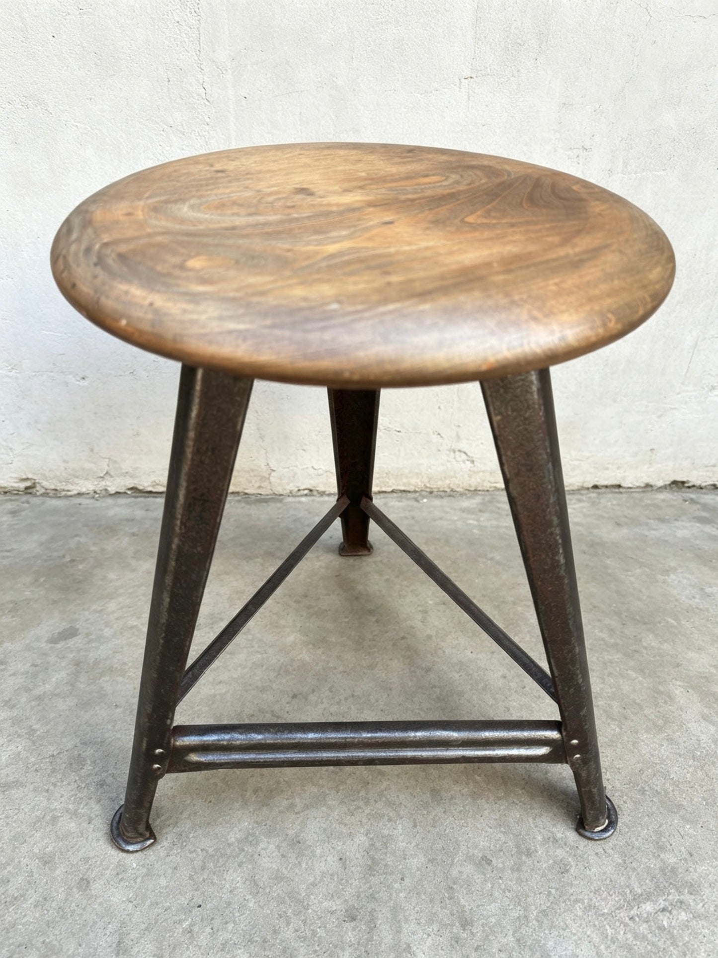 1930s Industrial Work Stool By Rowac