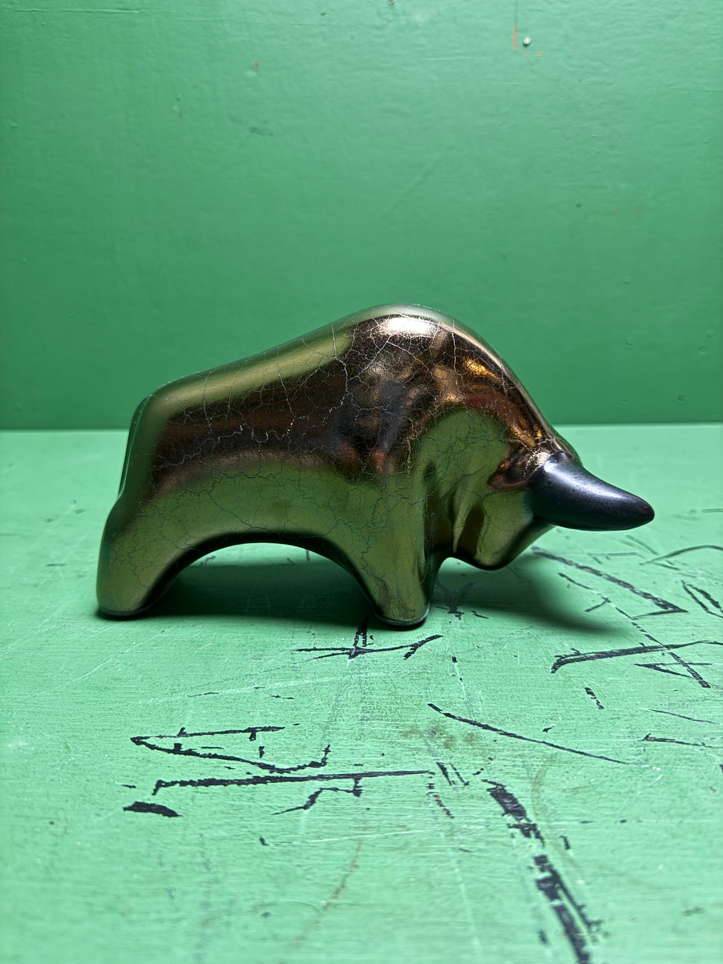 Otto Keramik Classic Ceramic Bull West German Pottery Fat Lava