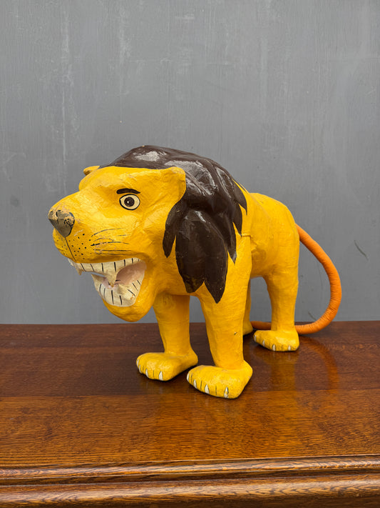 1930s Paper Mache Fireside Lion