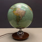 Vintage 1960s German Glass Globe Lamp By JRO Globus Munchen