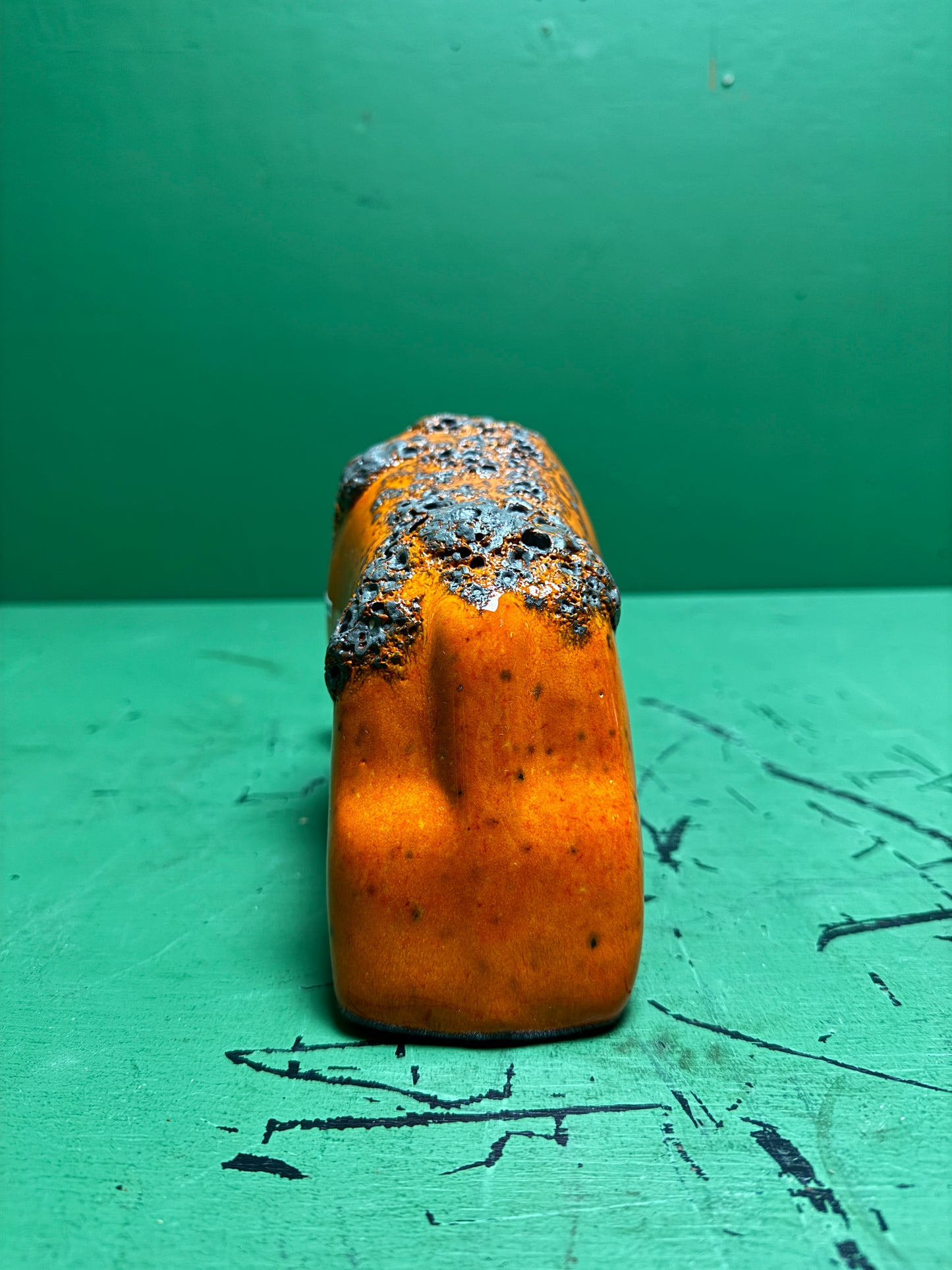 Otto Keramik Classic Ceramic Bull West German Pottery Fat Lava