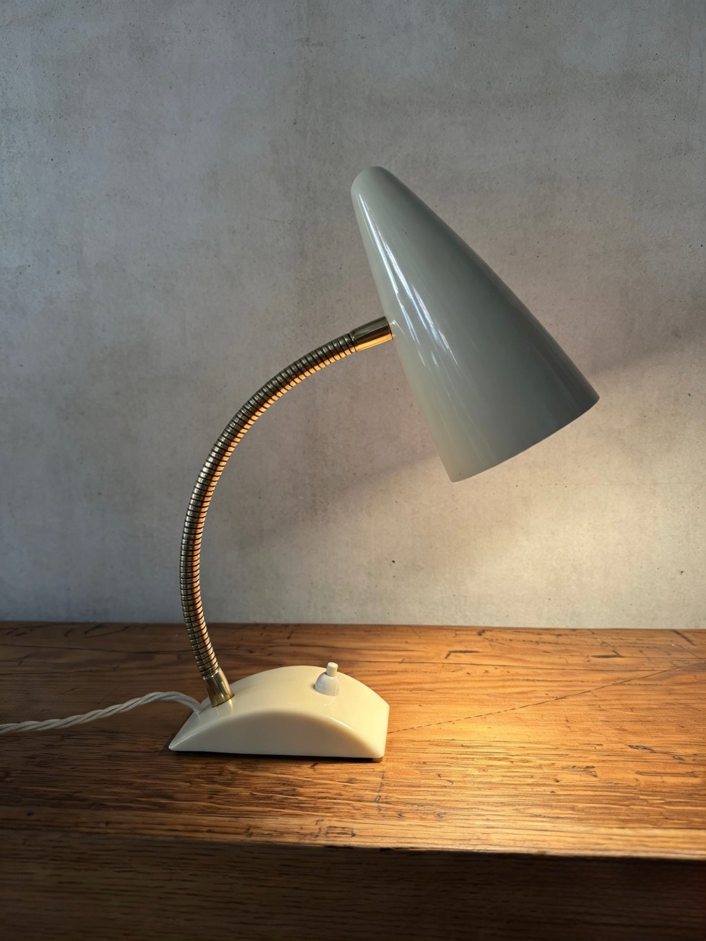 1960s German Gooseneck Table Lamp
