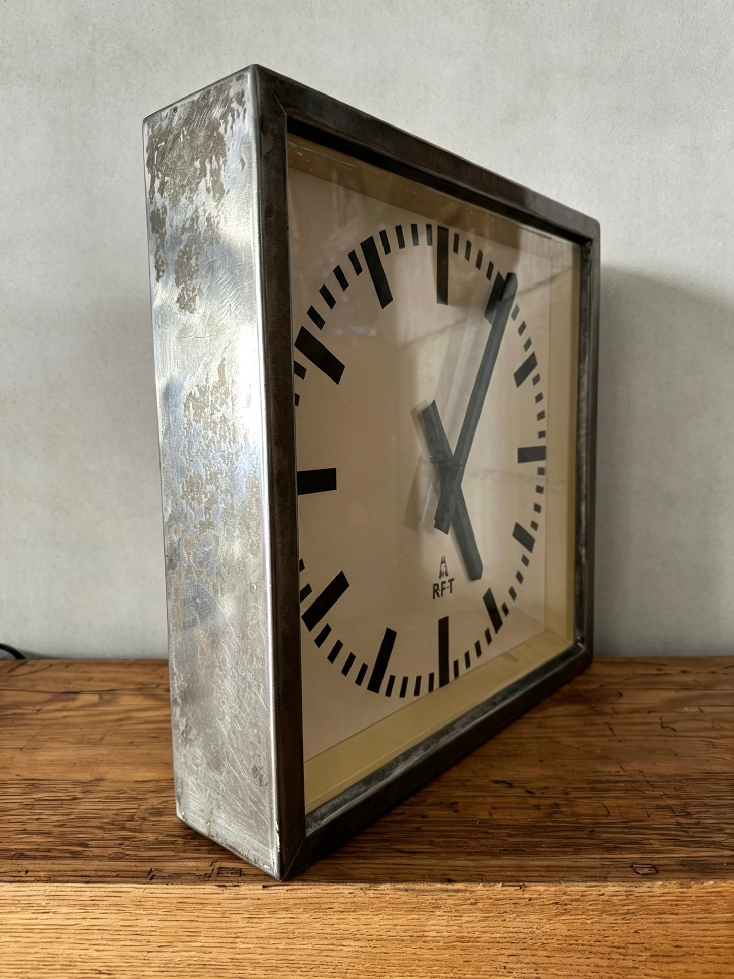 1950s Art Deco Style East German Clock Factory Clock By RFT