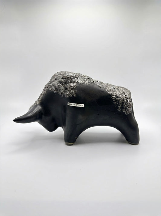 Otto Keramik Classic Ceramic Bull West German Pottery Fat Lava