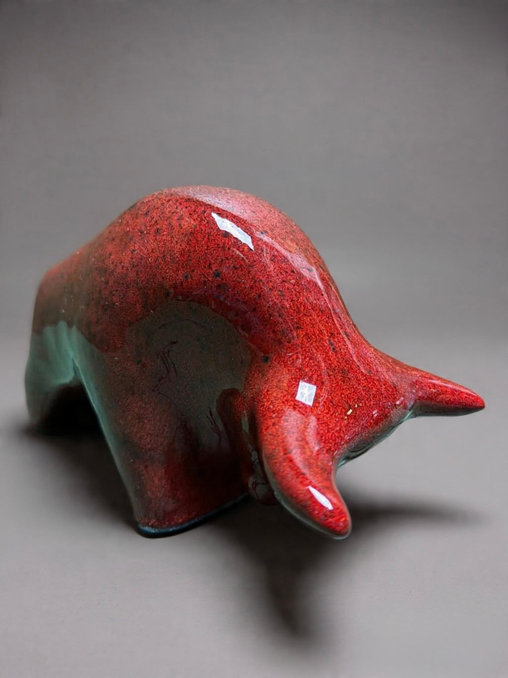 Otto Keramik Classic Ceramic Bull West German Pottery Fat Lava