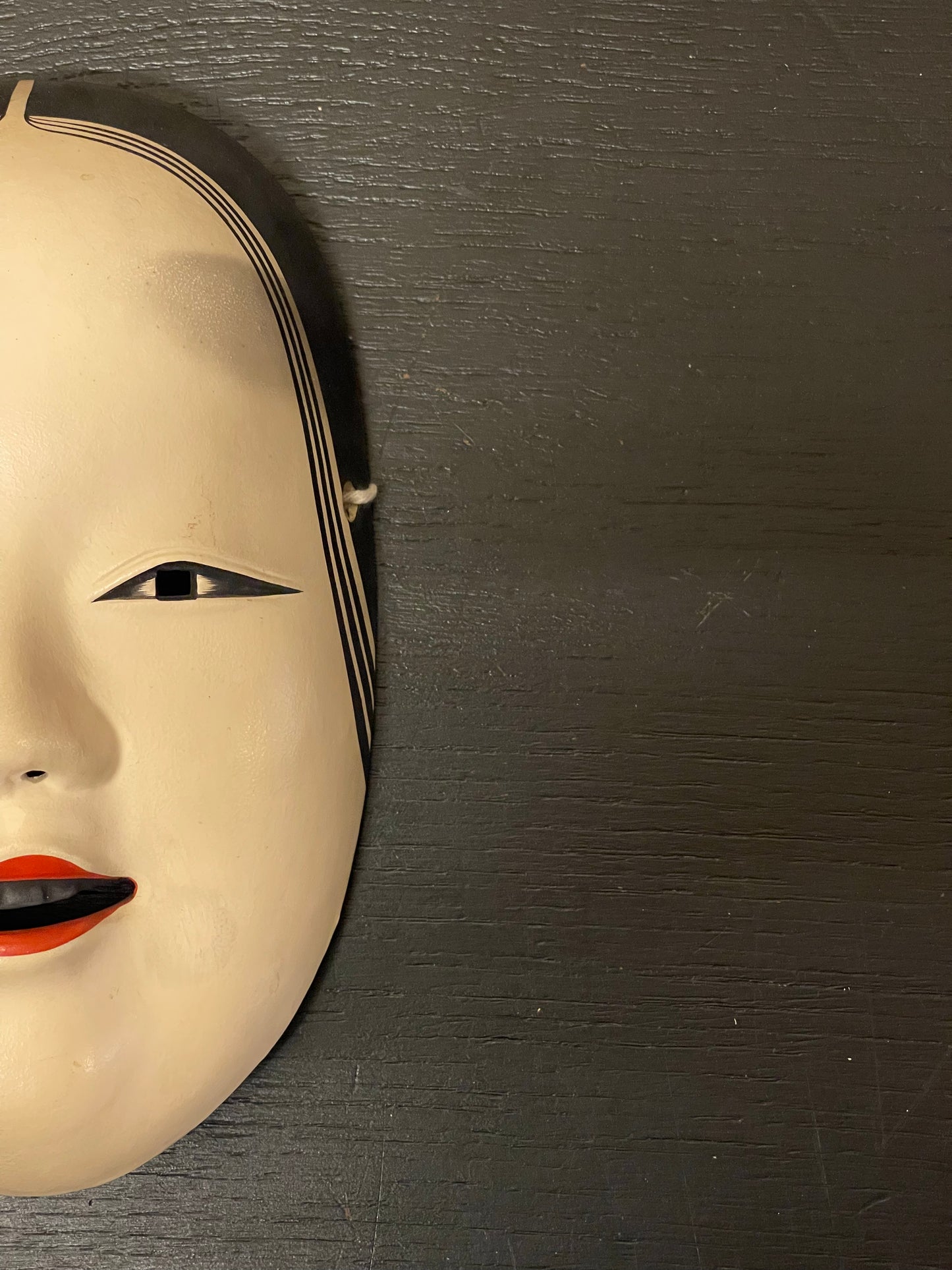 Vintage Japanese Noh Mask Of A Young Woman ( Waka-onna ) By Suzuki Nohin