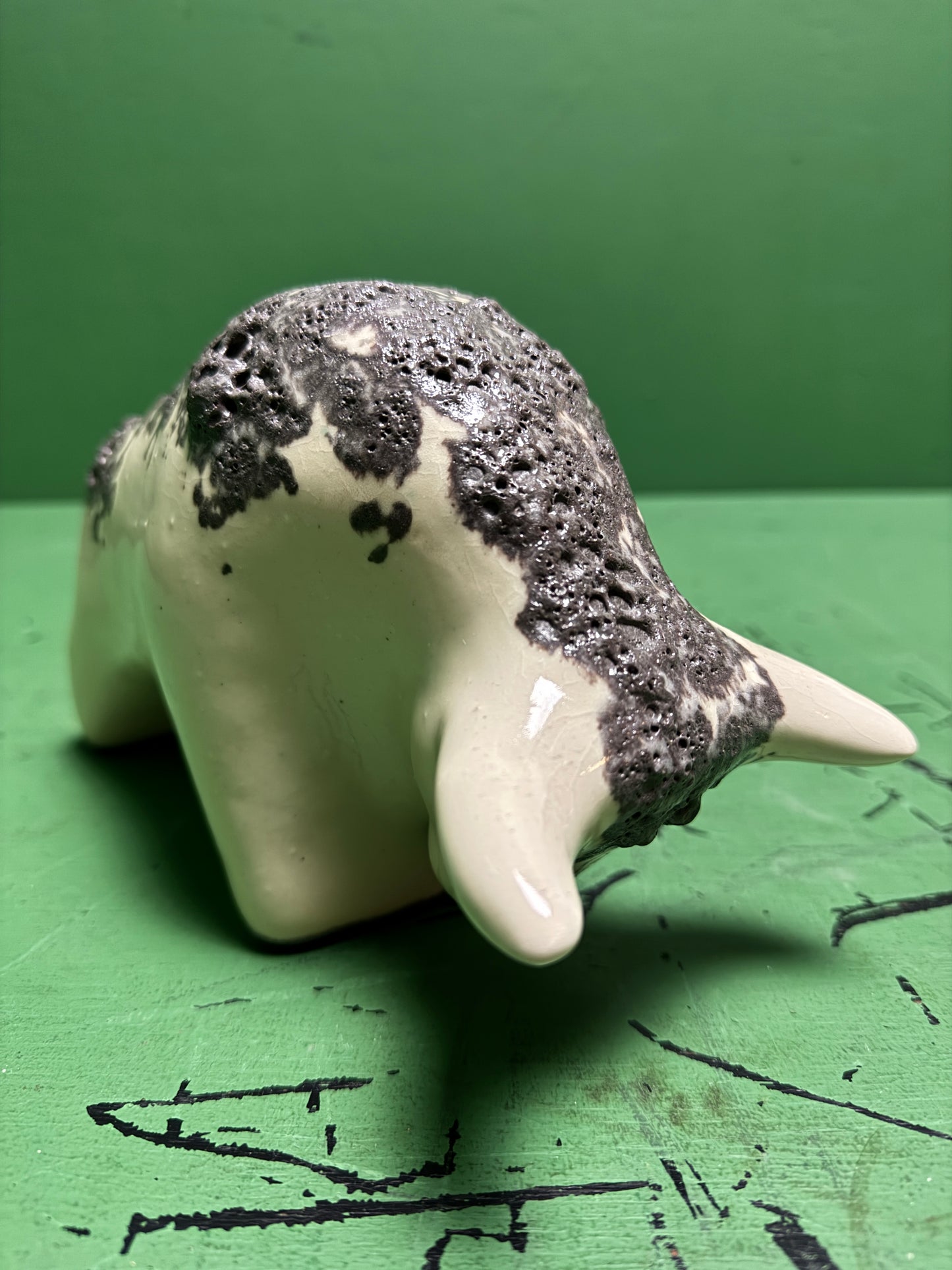 Otto Keramik Classic Ceramic Bull West German Pottery Fat Lava