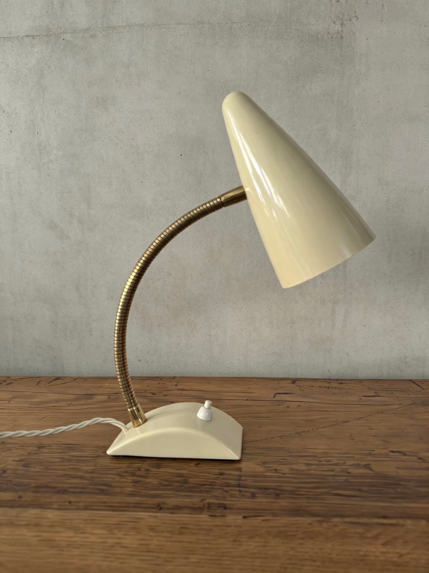 1960s German Gooseneck Table Lamp