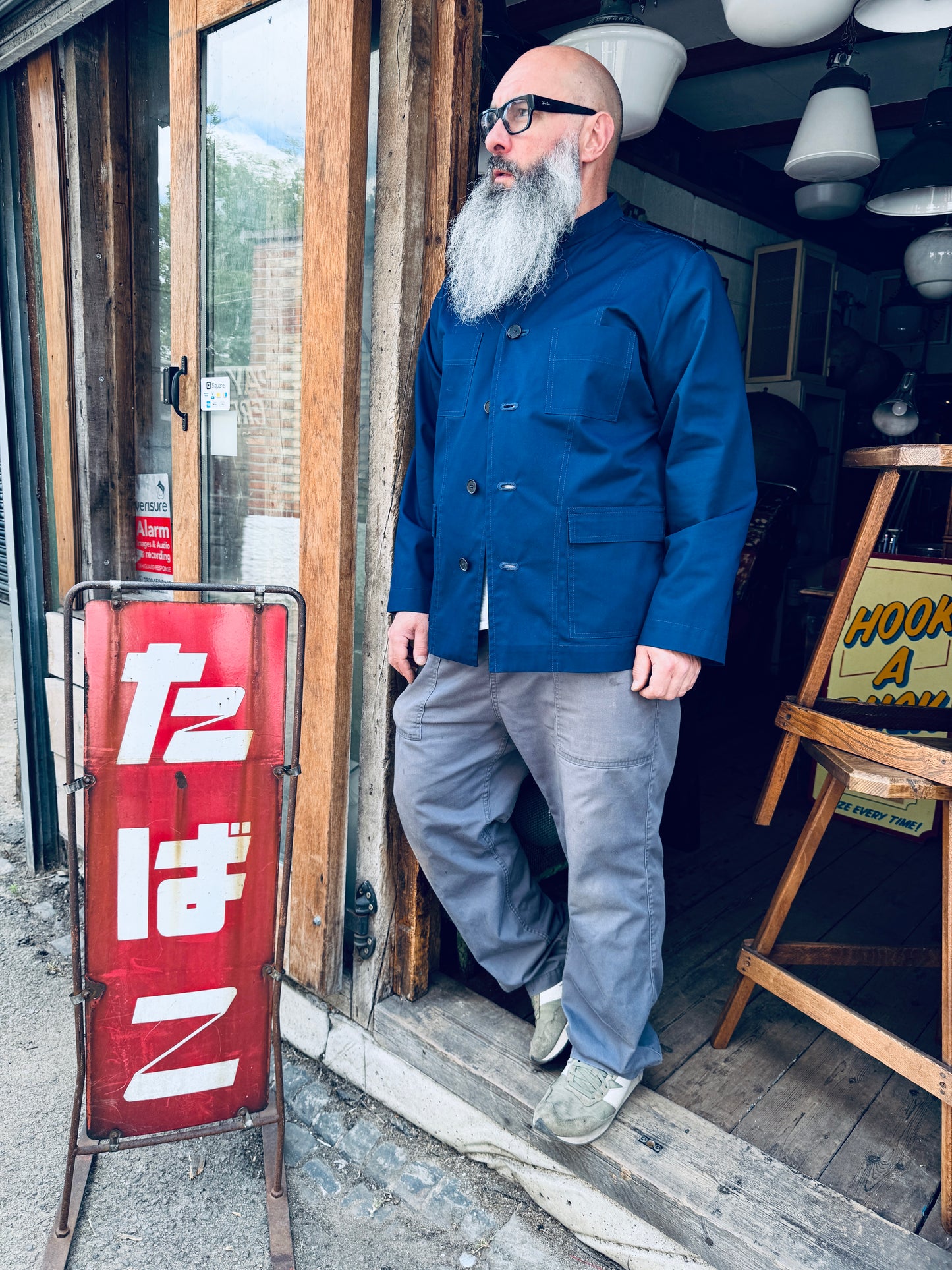 The 'Mintan' Made In London Classic Work Wear Drill Cotton Over Shirt