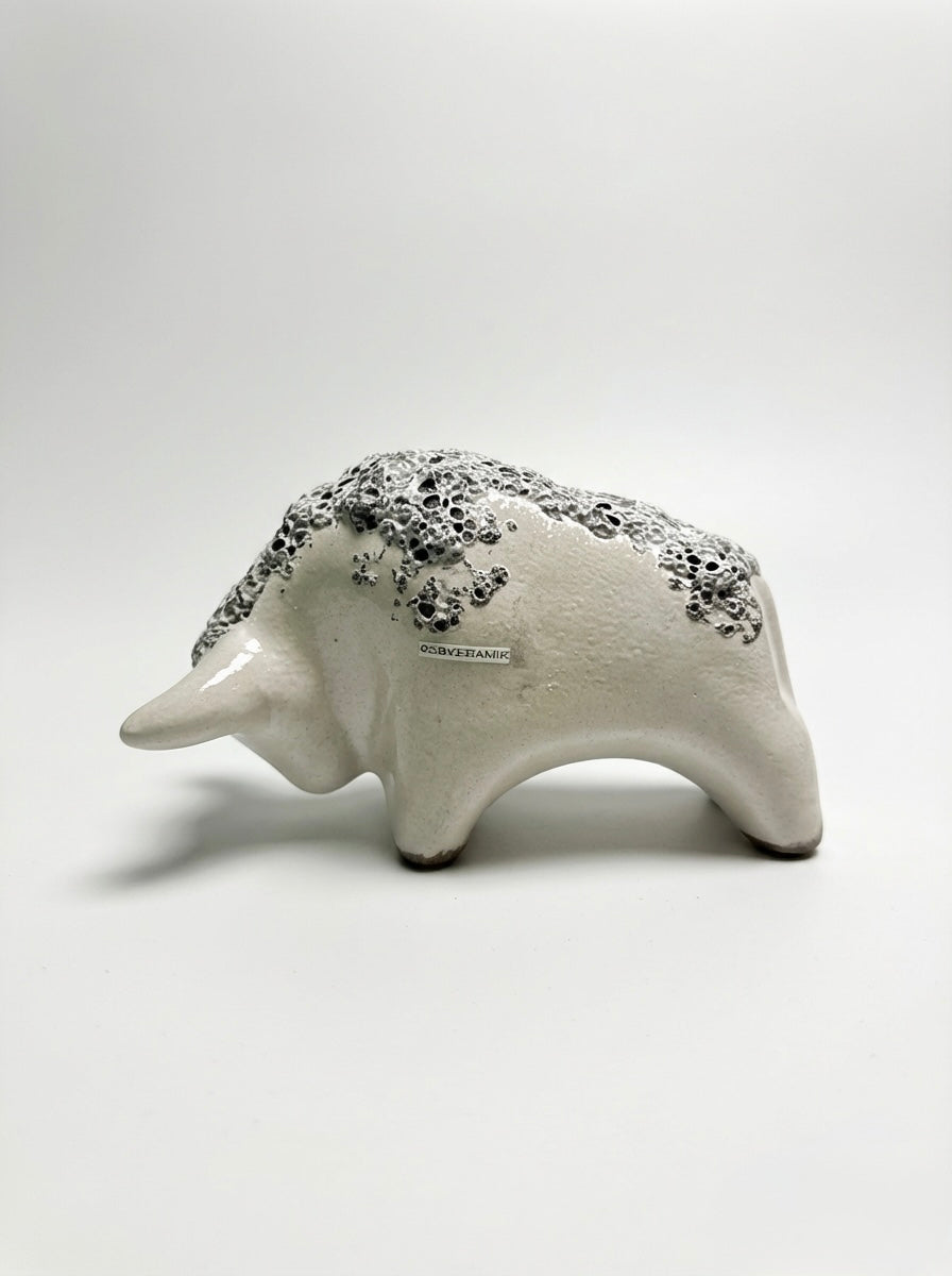 Otto Keramik Classic Ceramic Bull West German Pottery Fat Lava