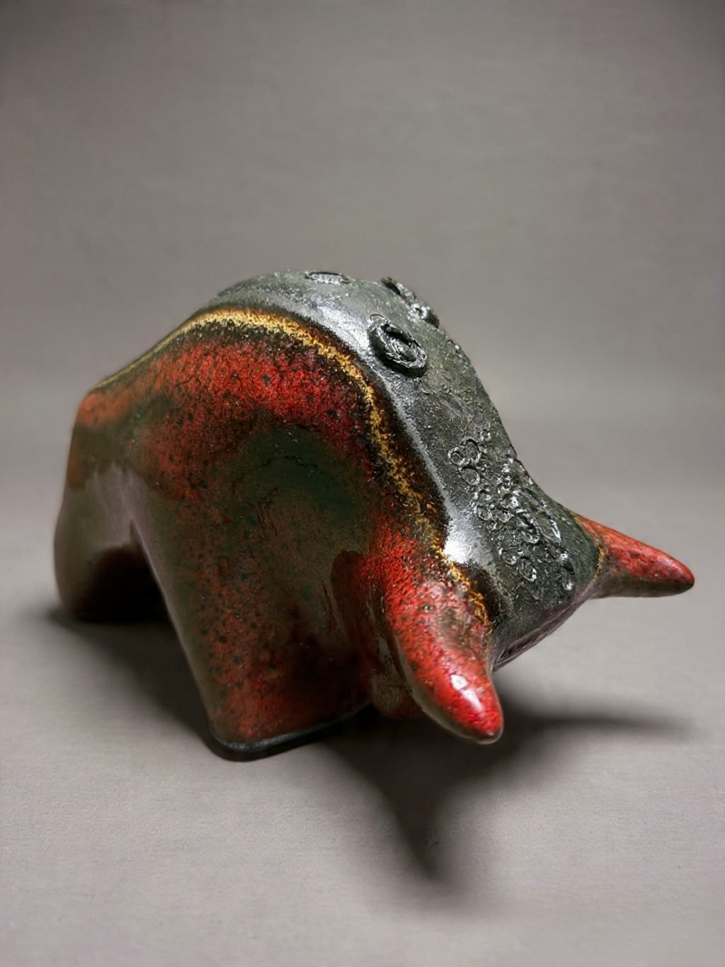 Otto Keramik Classic Ceramic Bull West German Pottery Fat Lava