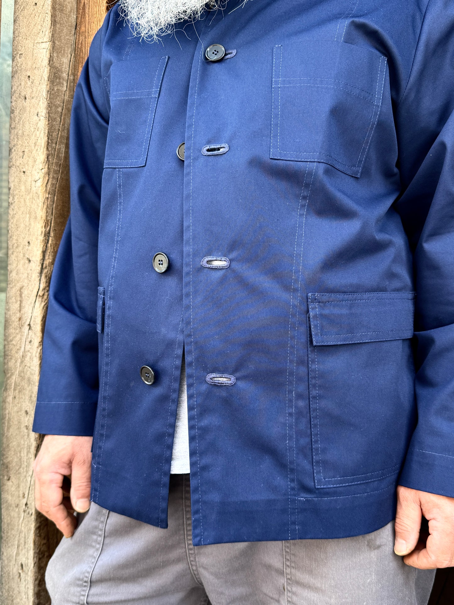 The 'Mintan' Made In London Classic Work Wear Drill Cotton Over Shirt