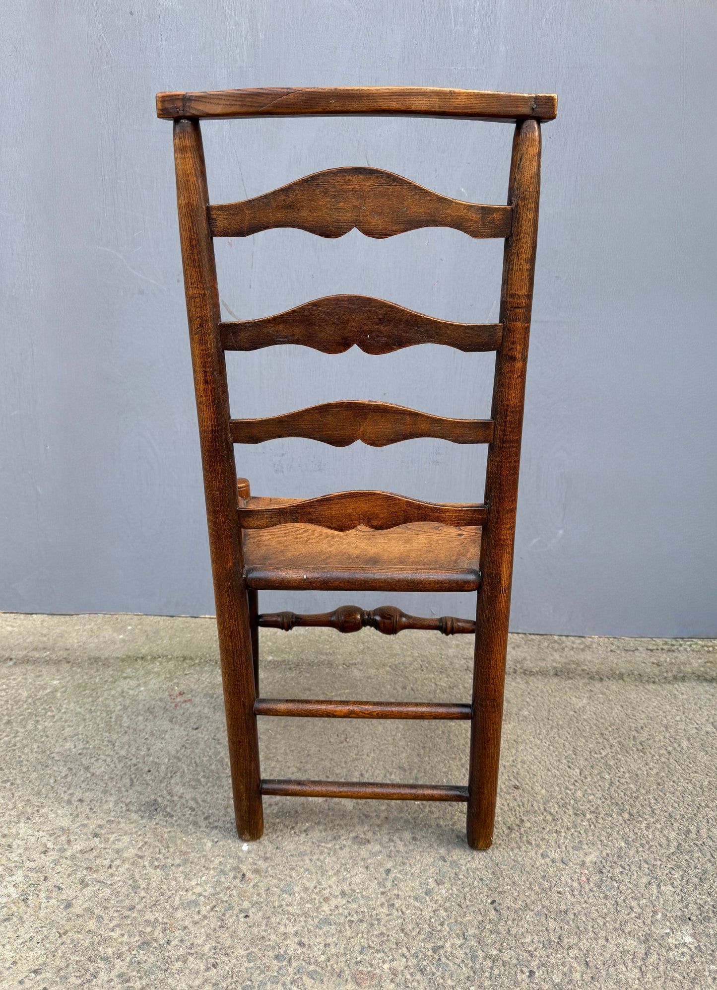 Set Of 4 Elm Side Chairs Circa Early1800s