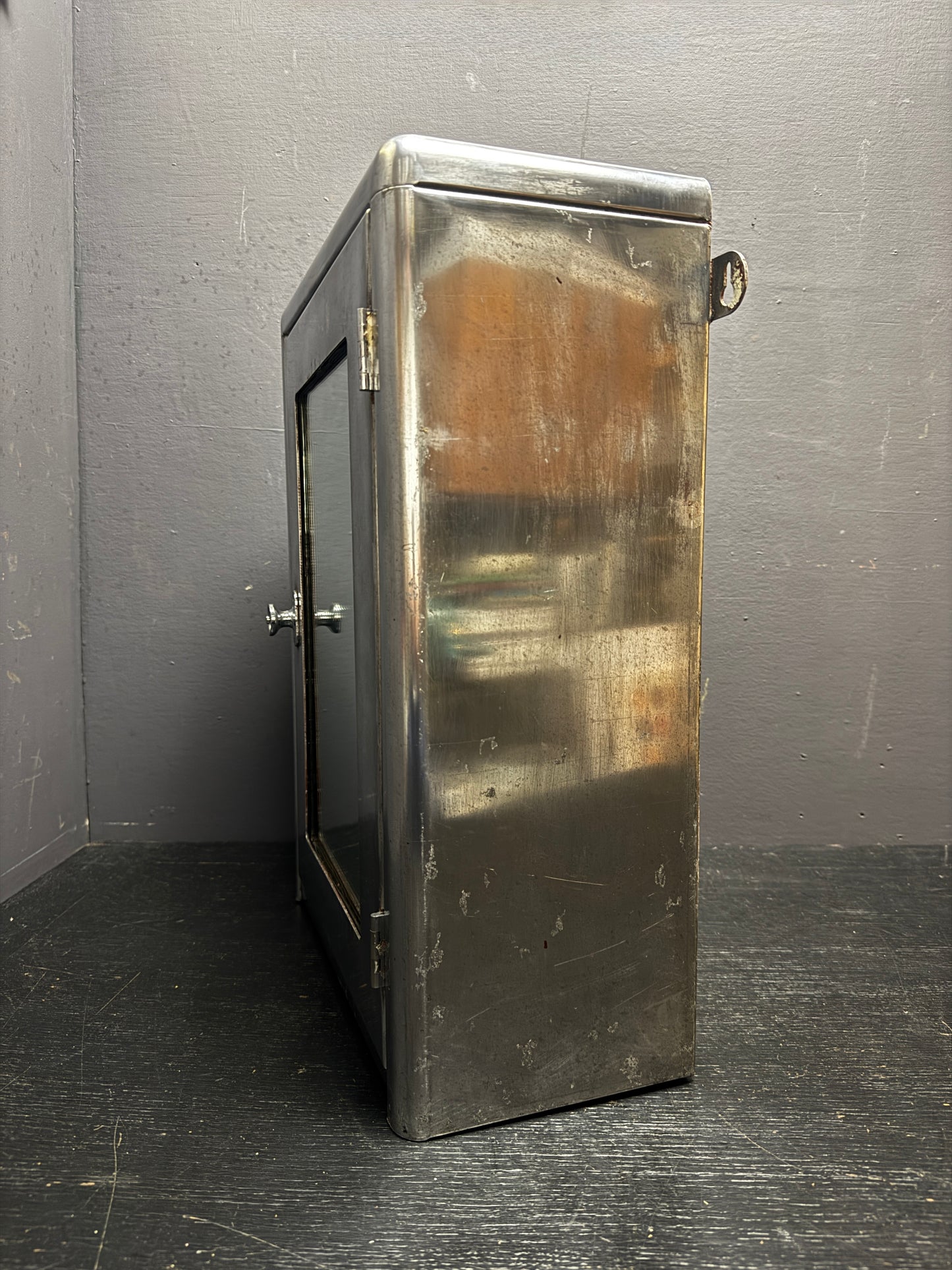 Mid 1900s Medical Or Barbers Wall Cabinet