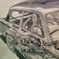 Vauxhall Viva Pen & Ink By Brian Hatton 1963