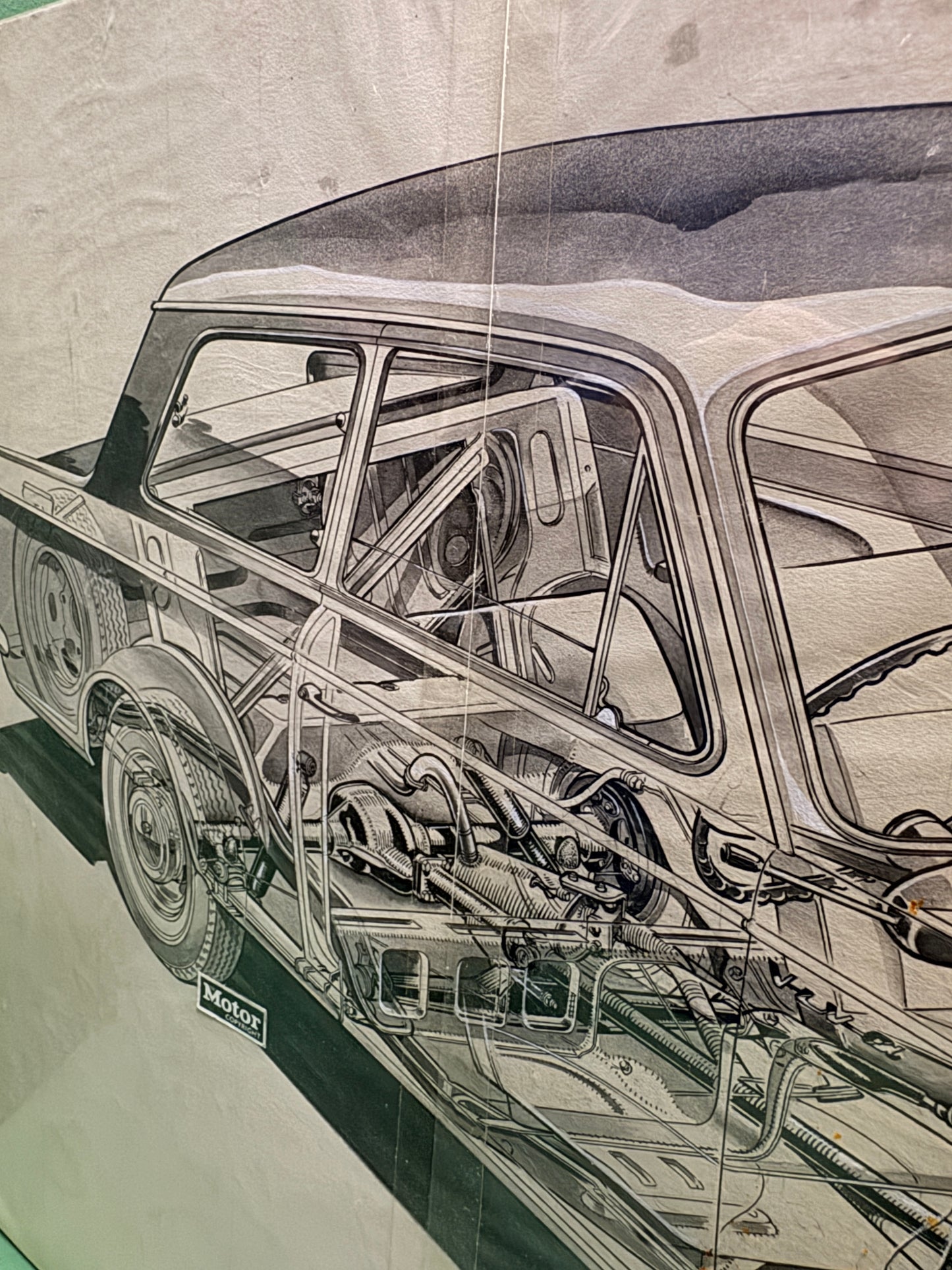 Vauxhall Viva Pen & Ink By Brian Hatton 1963