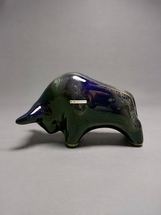 Otto Keramik Classic Ceramic Bull West German Pottery Fat Lava