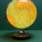 Vintage 1960s German Glass Globe Lamp By JRO Globus Munchenbh