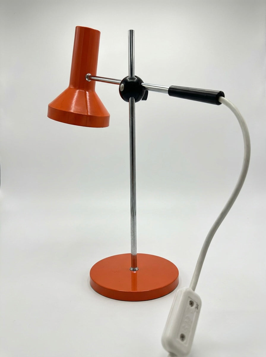 1970s German Retro Orange Table Lamp