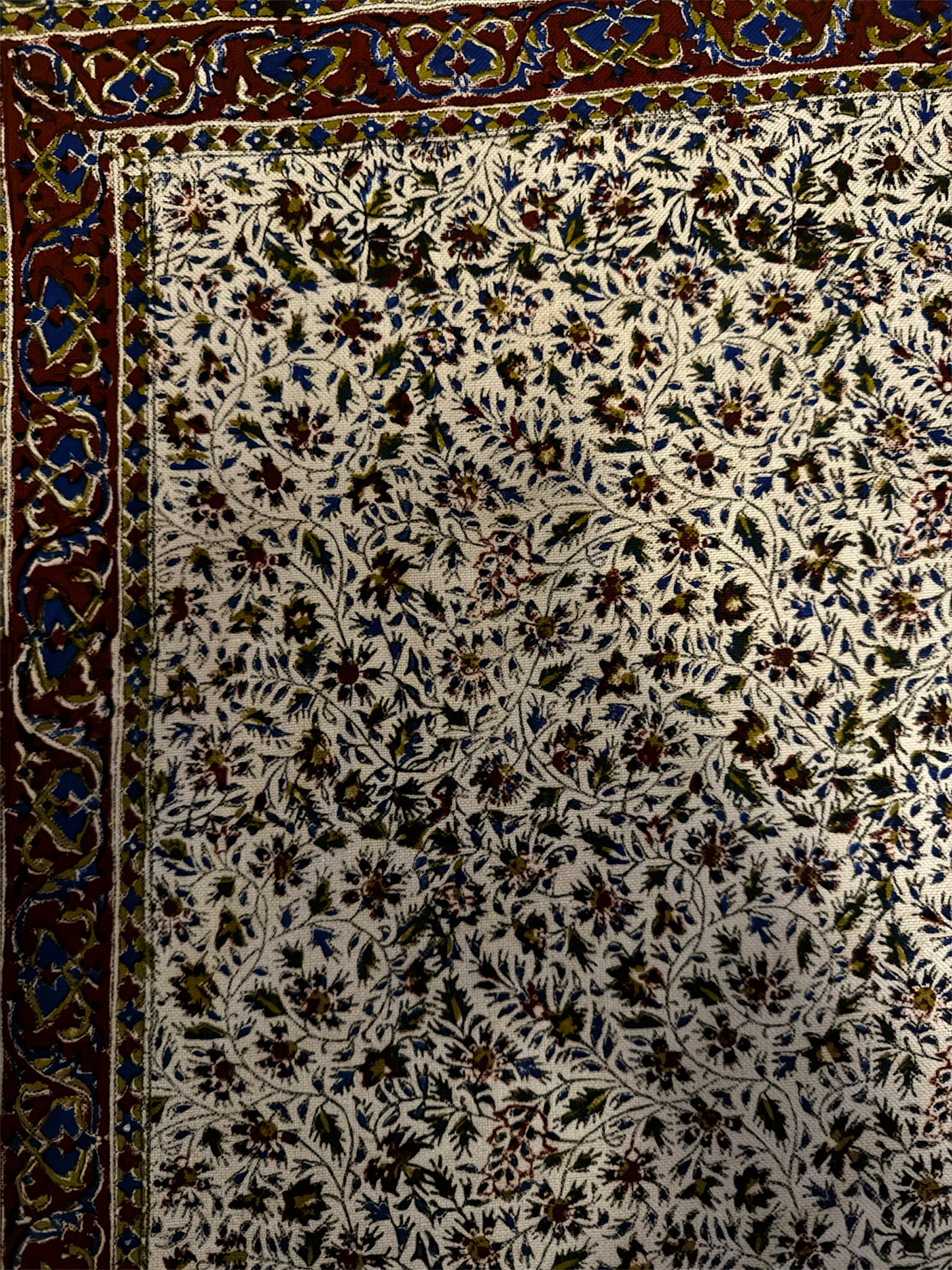 Large Ghalamkari Hand Block Prints Made In Iran