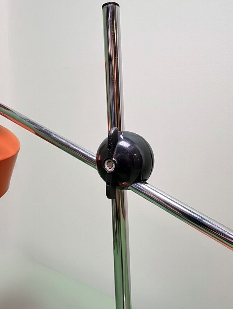 1970s German Retro Orange Table Lamp