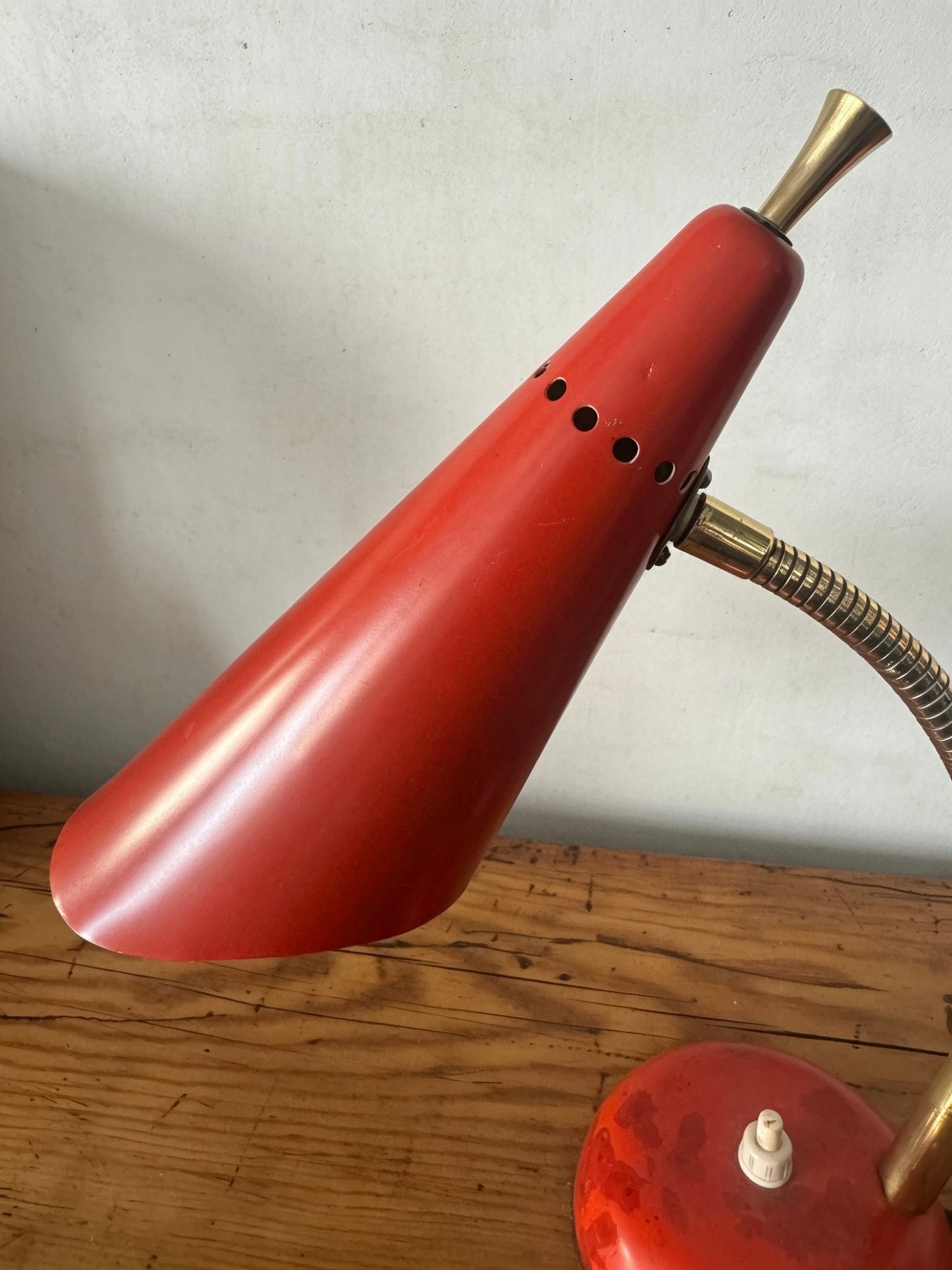 1960s Italian Gooseneck Table Lamp By Stilnovo