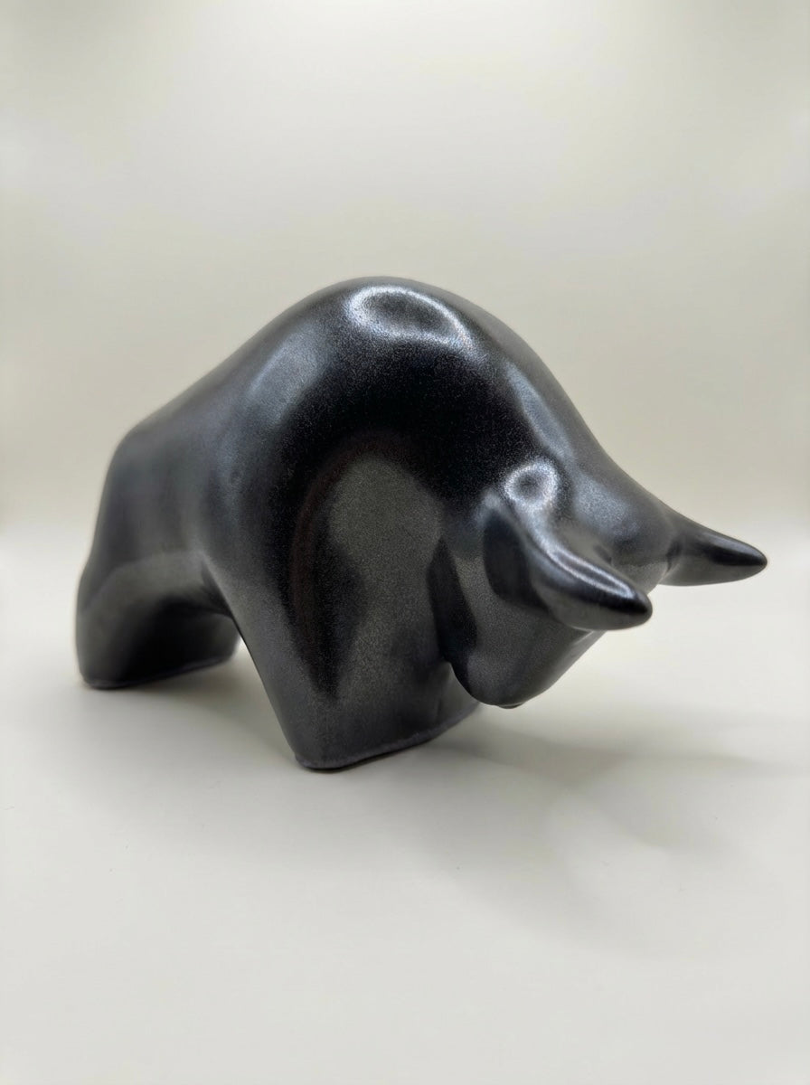 Otto Keramik Classic Ceramic Bull West German Pottery Fat Lava