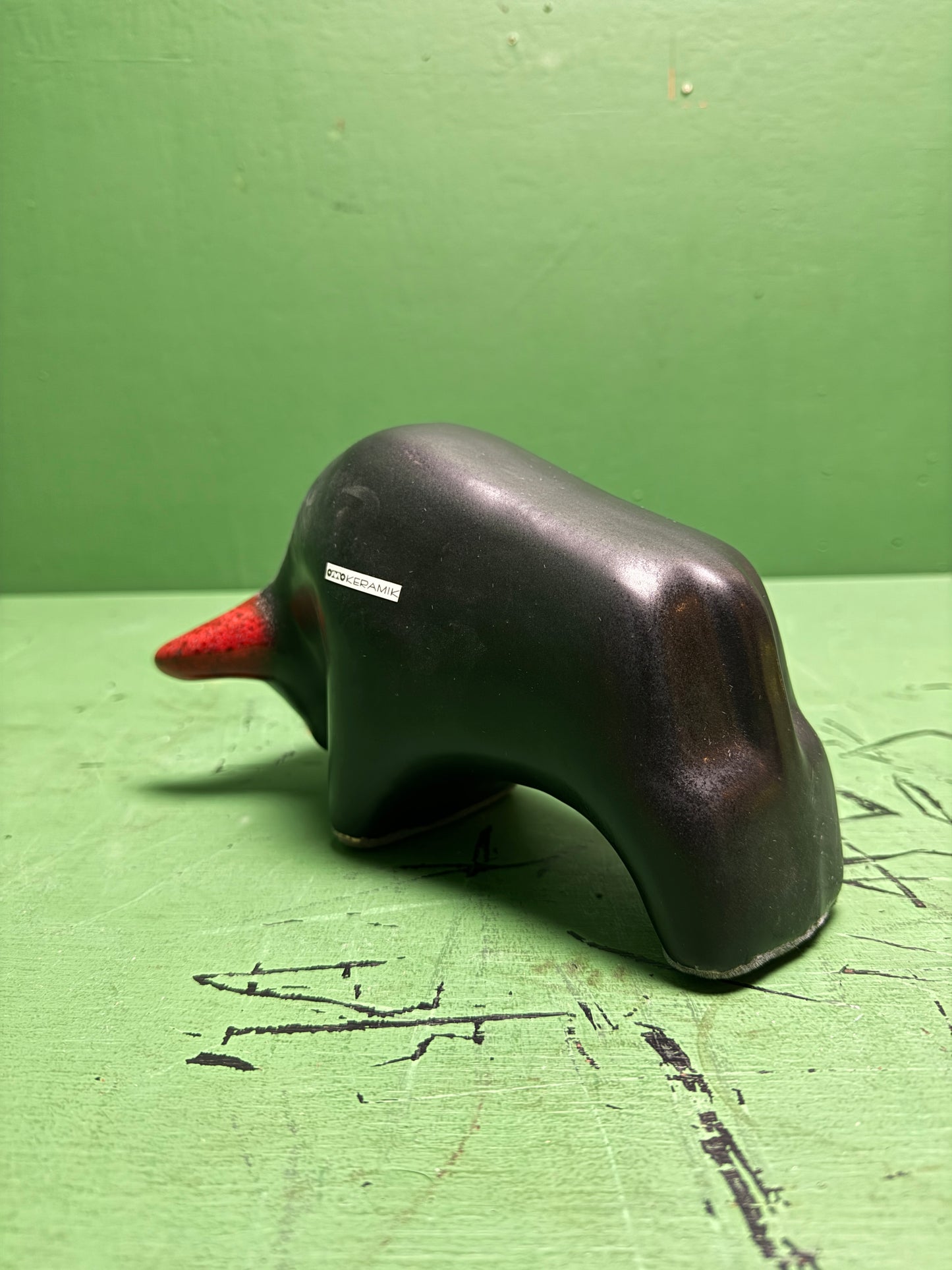 Otto Keramik Classic Ceramic Bull West German Pottery Fat Lava
