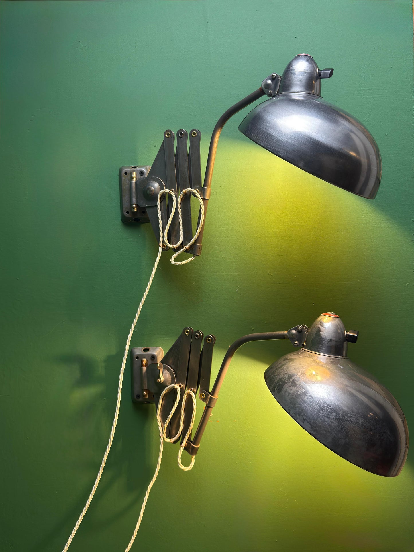 1950s Industrial Scissor Lamps By Helo Leuchten