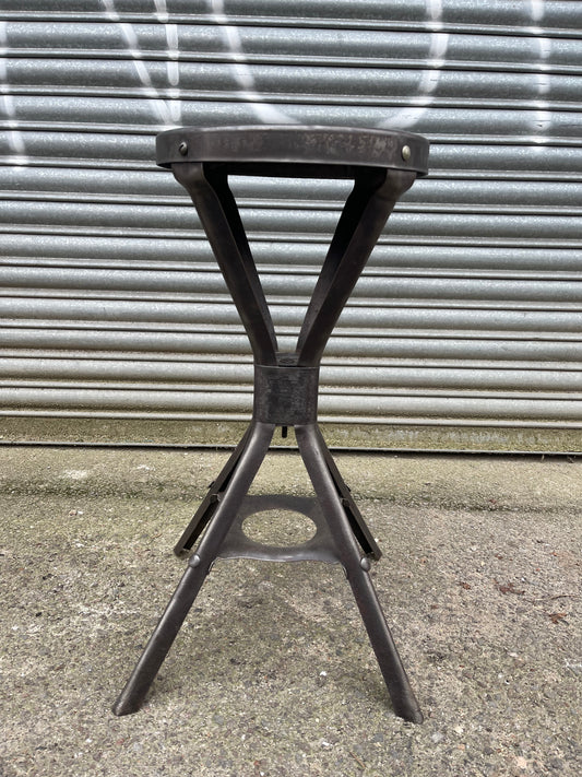 1930s British Made Industrial Work Stool By Brooks - Evertaught
