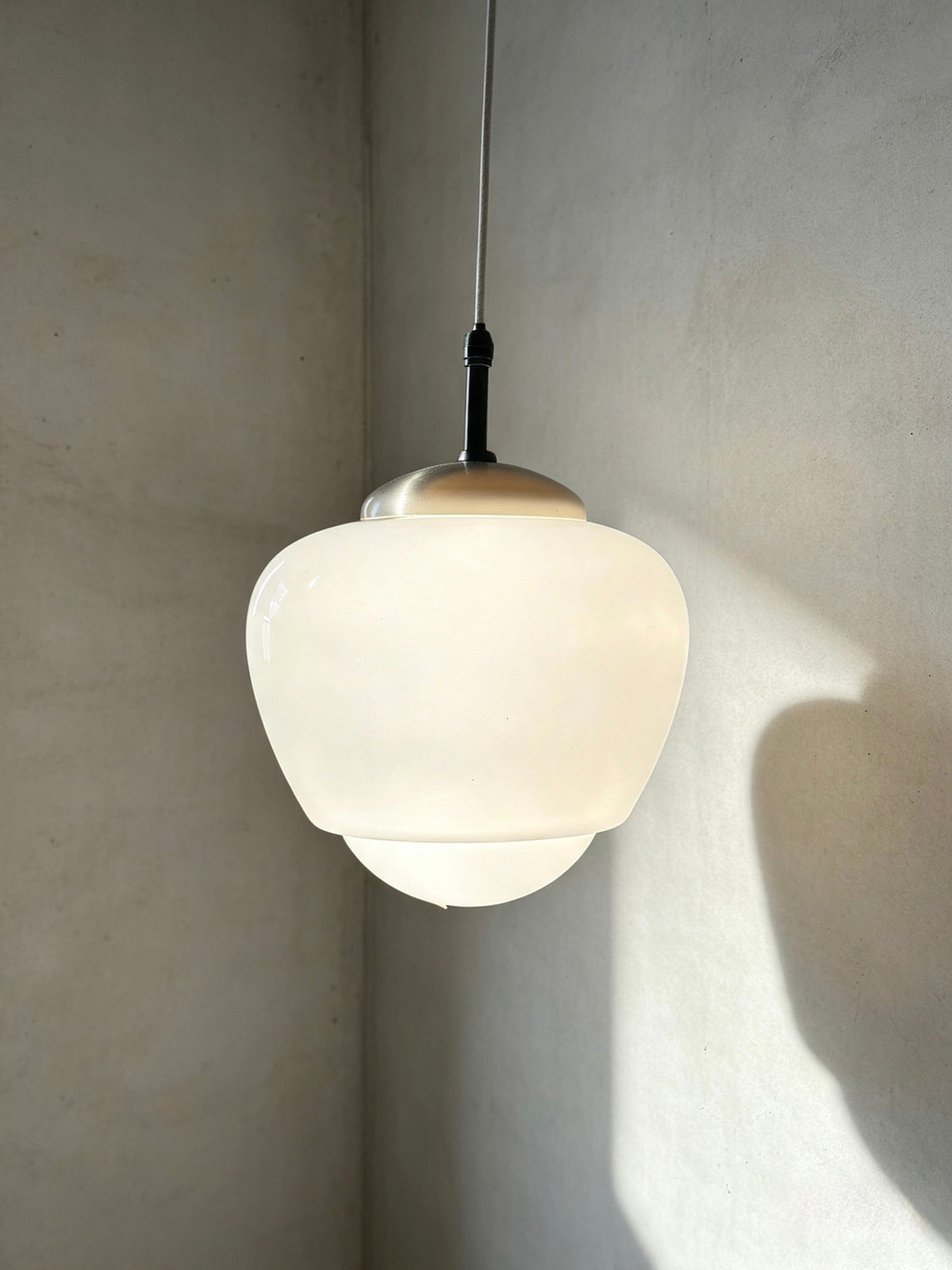 1960s Czech Opaline Pendant Light By Napako