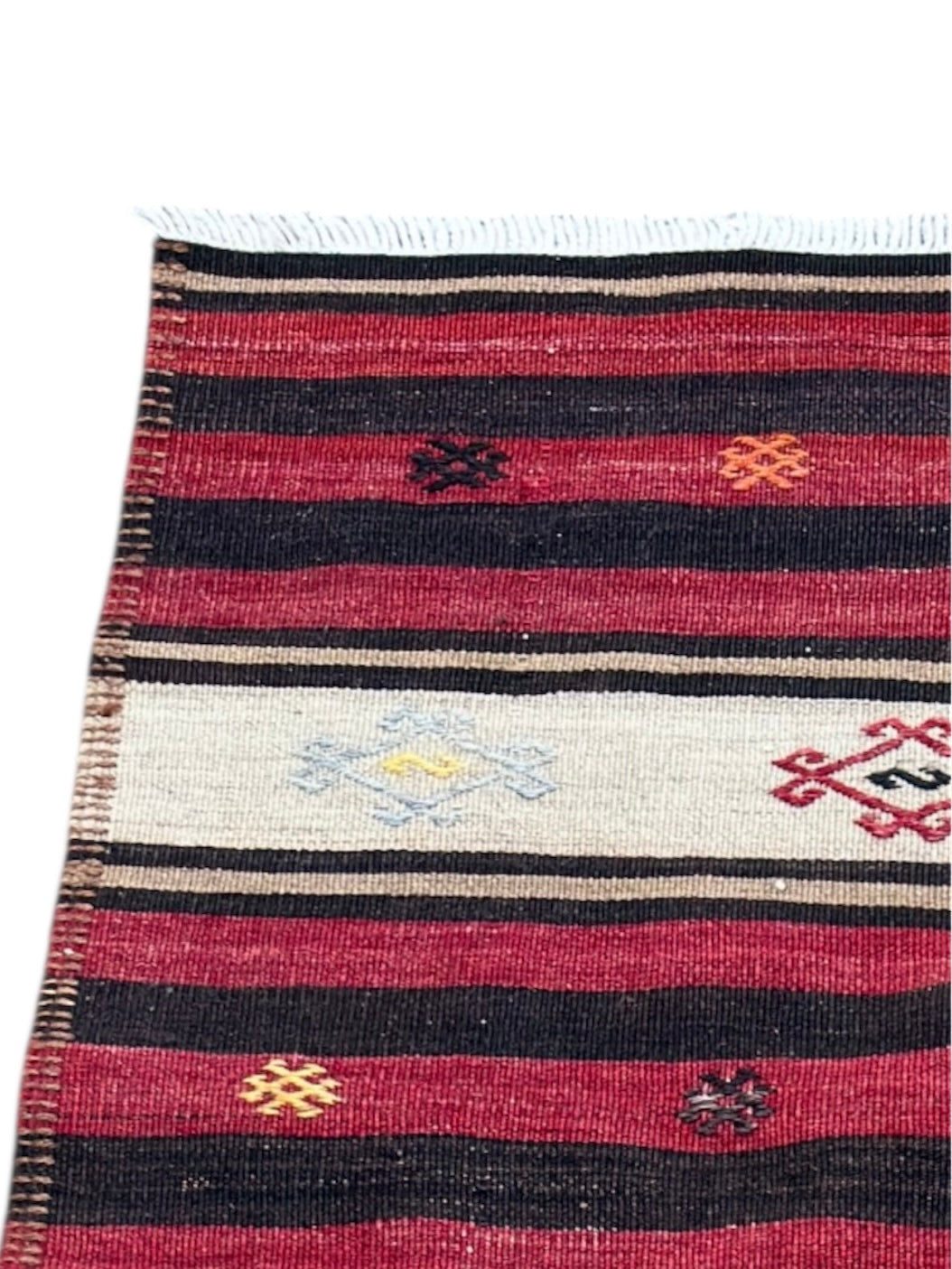 Large Turkish Hand Made Kilim Rug Circa 1950s