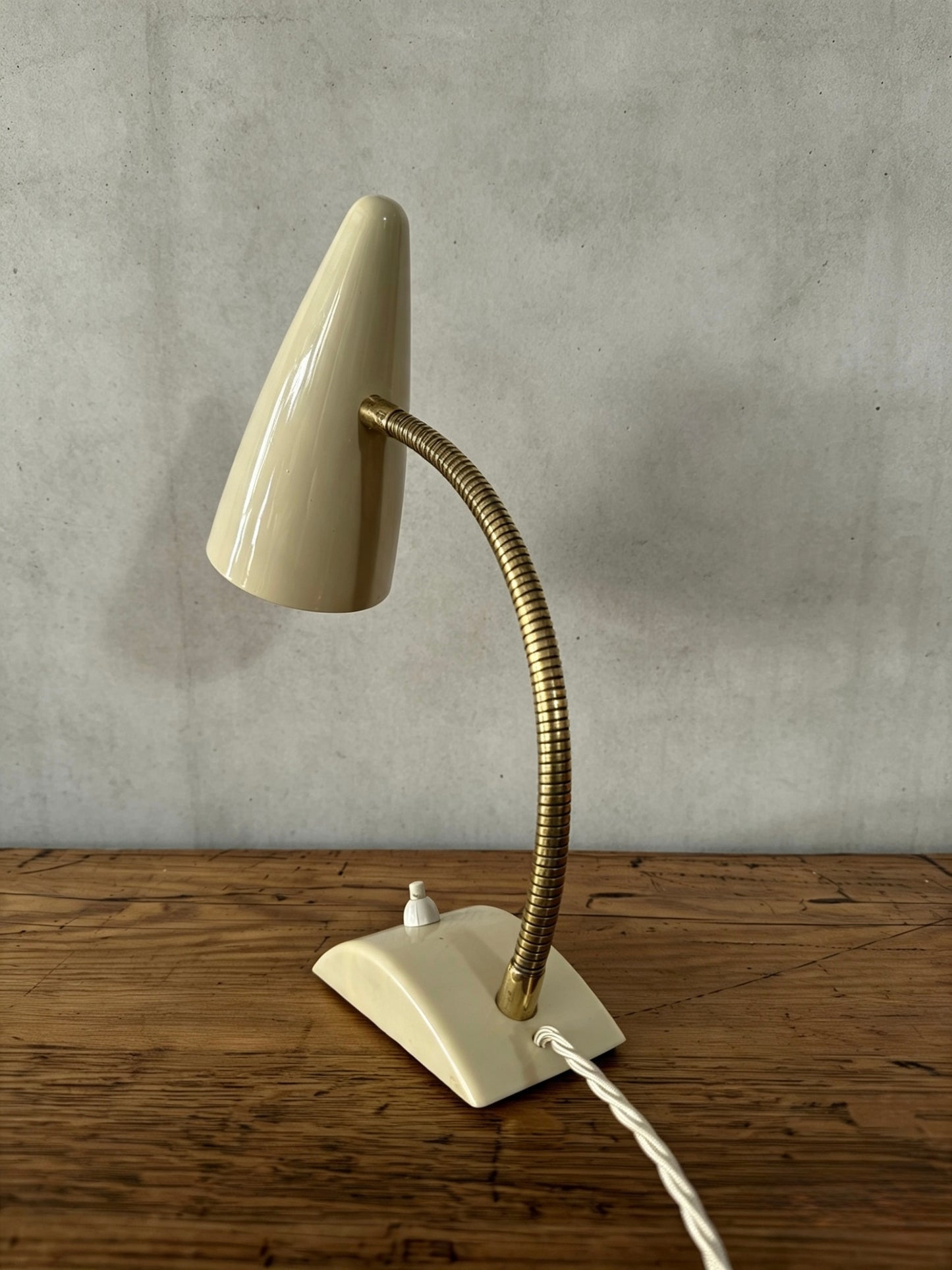 1960s German Gooseneck Table Lamp